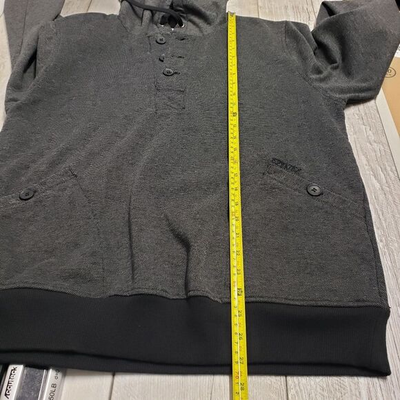 Ezekiel Henley Pullover Hoodie Sweatshirt Sweater Mens Gray Size XL - Picture 4 of 15